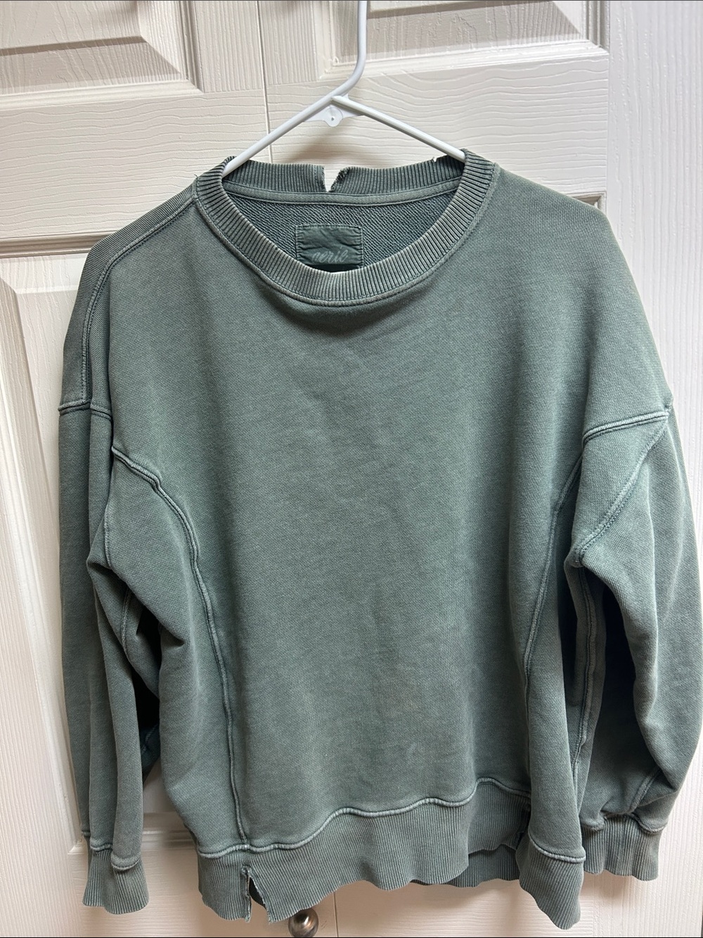 aerie Washed Sage Green Crewneck Sweatshirt